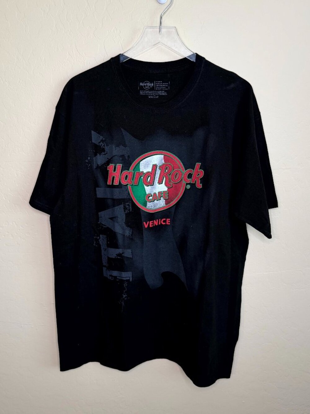 Hard Rock Cafe Black Venice Italy T-Shirt XL